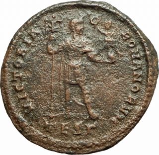 Jovian W Victory 363ad Very Rare Huge Ae1 Authentic Ancient Roman I77071