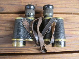 WW2 British Kershaw Binoculars w/Strap,  1937 4