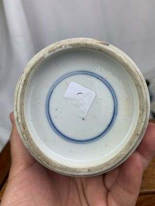antique chinese blue and white jar 18thC kangxi period 10
