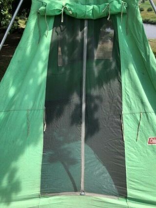 VINTAGE COLEMAN UMBRELLA TENT MODEL 8440B710 9 ' X9 ' GREAT TENT SHIPS 3