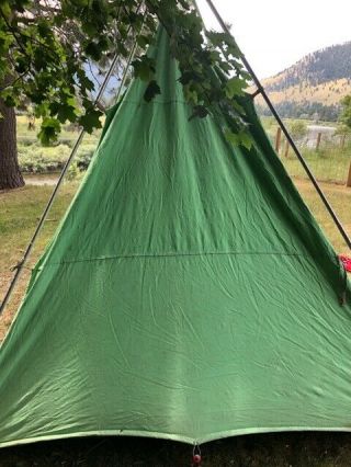 VINTAGE COLEMAN UMBRELLA TENT MODEL 8440B710 9 ' X9 ' GREAT TENT SHIPS 7