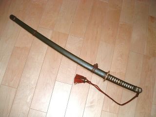 Js52 Japanese Samurai Sword: Ija Army Gunto W Old Blade
