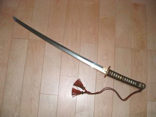 JS52 Japanese Samurai Sword: IJA Army Gunto w Old Blade 2