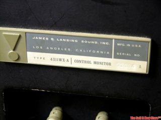 Vintage James B Lansing JBL 4311 4311WX - A Speakers Loudspeakers Monitors Audio 12