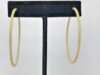 Lagos Caviar Gold Hoop Earrings 50mm Large Version 18k Gold $1900 - 01 - 10353 - 50
