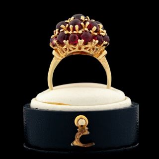 Antique Vintage Art Deco 18k Gold Russian Princess Ballerina Tourmaline Ring S 7 2