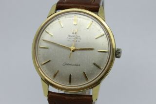 VINTAGE 1960 ' s Omega Seamaster Turler Automatic Mens Dress Watch 165.  002 c.  552 5