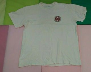 Vintage 80s / 90s Independent Truck Company Tee Shirt Sz Xl Skateboarding White