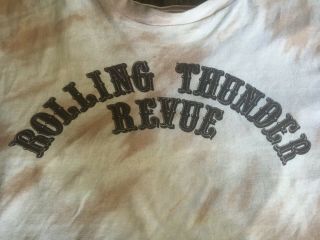 BOB DYLAN Vintage Rolling Thunder Revue tour 1975 Tour Tee Shirt 2