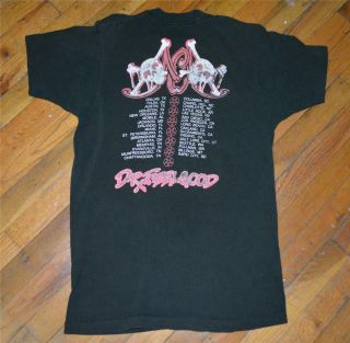 RaRe 1989 MOTLEY CRUE vintage concert tour t - shirt (M/L) 80s Glam Rock Metal 4