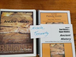 Biblioplan Year 1: Ancient,  Companion Text,  Family Guide,  Cool History Ans.  Key