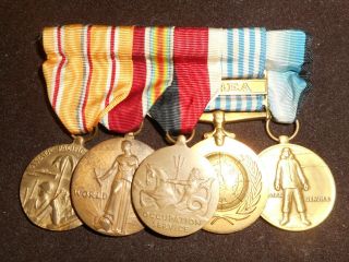 United States Navy Medal Grouping.  Ww2 Pacific,  Artic Service.