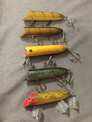 Five Old Heddon Lucky 13. 2