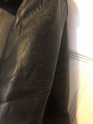 Vintage Police Issue Schott Bros Perfecto Leather Jacket Size 46 XL Late 70’s 5