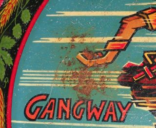 Vintage 1940 ' s Dr Seuss Narragansett Lager & Ale Beer Tray Gangway Chief Gansett 7