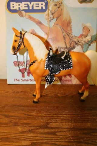 Roy Rogers Horse Trigger - Saddle And Cardboard Poster With Roy And Trigger