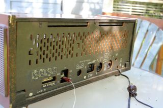 Vintage Philips Stereo Tube Wood,  FM/AM Radio - Model B5X33A/54 - 7
