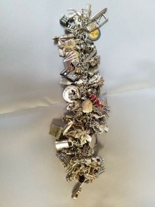 Vintage Sterling Silver Charm Bracelet