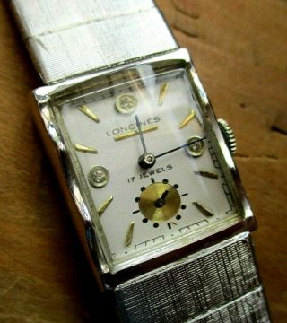 Very Unusual RARE Vintage Men ' s LONGINES 17 jewel swiss made watch 3