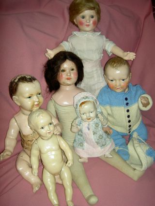 Darling,  RARE PAIR Jessie McCutcheon Raleigh child dolls,  c1916,  Exhibit models 9