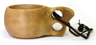 Kuksa - Ancient Lapland Finland Wooden Drinking Cup - Model No 016