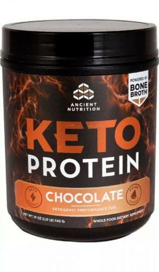 Ancient Nutrition Keto Protein Ketogenic Performance Fuel Chocolate 19.  0 Oz