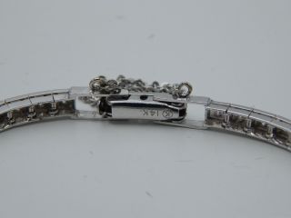 . 71 tcw ART DECO Diamond Bracelet G - H/SI1 - 2 14k White Gold Stunning Estate 5