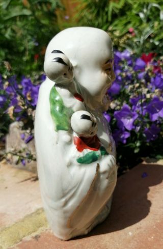 Antique Chinese Porcelain Happy Laughing Buddha Famille Rose Enamels 4