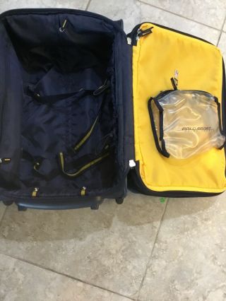 Polo Sport Ralph Lauren Rolling Carryon Luggage Vintage Blue Bag W/ Toiletry Bag 4