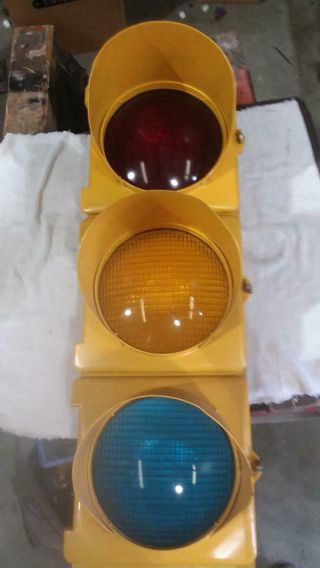 Vintage Eight Inch Traffic Signal With Sequencer