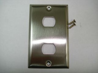 Vintage Despard Dual 2 Switch Single Gang 1g Wall Plate Cover Stainless Steel