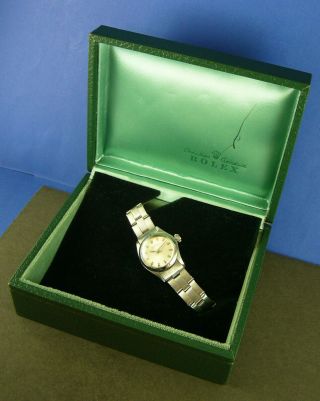 Ladies ROLEX Oyster Perpetual Stainless Steel Watch Ref.  6618. 11