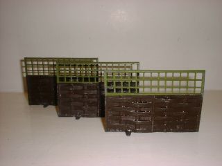 Prewar Britains Miniature Garden - Interlaced Board Fence With Trellis (3)