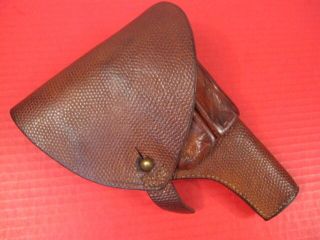 Wwii Sweden Swedish M/1907 Leather Holster For Fn Browning Model 1903 Pistol 1