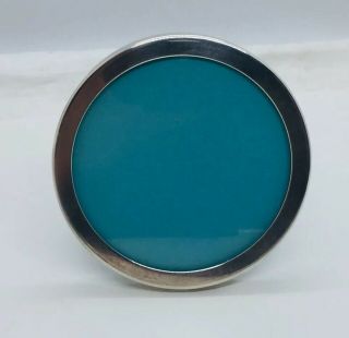 Tiffany & Co.  Vintage Authentic Sterling Silver Round Picture Frame