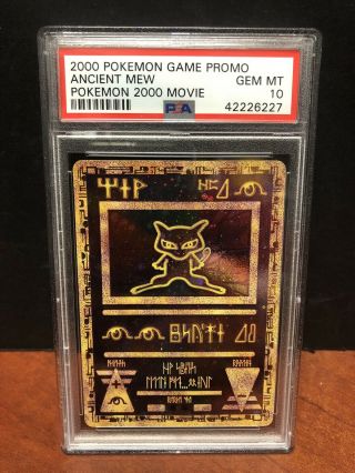 Pokemon 2000 Game Promo Ancient Mew Movie Psa 10 Em2683