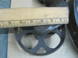 Vintage Antique Industrial Steel Metal Factory Cart Coffee Table Caster Wheels 8
