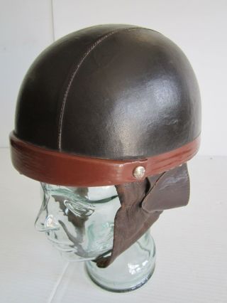 Vintage / Antique Bayard Made In France Motorcycle Moped Scooter Helmet Bell