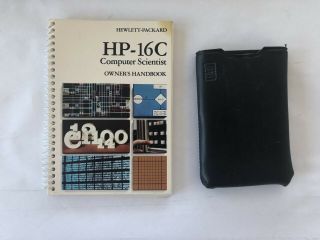 Hewlett Packard Hp 16c Vintage Computer Scientist Calculator