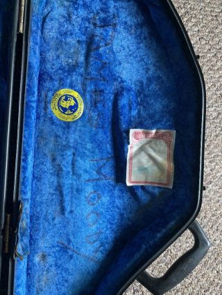 James Moody ' s Tenor Saxophone Hard Shell Case - with vintage performance passes 7