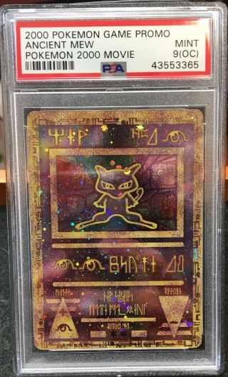 Ancient Mew Holo 2000 Movie Promo 9 Off Center Error Psa Pokemon