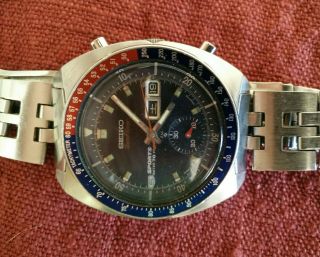 Seiko 6139 6000 Speedtimer 5 Sports Chronograph Water 70m Proof / March 1969