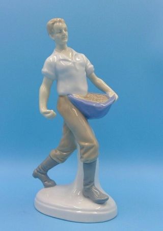 Vintage German Porcelain Figurine,  " Sower ".