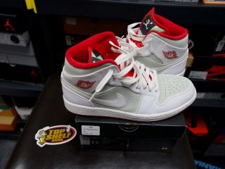 Nike Air Jordan Hare 1 size 9 OG VTG VINTAGE RETRO NBA Basketball white red 3