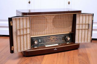 Restored Siemens & Halske H42 Chamber Music Schatulle Vintage Tube Radio Servic