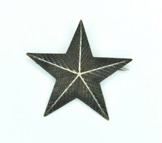 Authentic Wwi Era Brigadier General Star Rank Insignia - Silver Army/usmc/navy