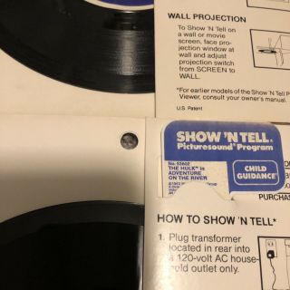 Vintage Show N Tell DC Marvel Heroes Picture Sound Program Record Batman 3