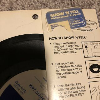 Vintage Show N Tell DC Marvel Heroes Picture Sound Program Record Batman 4