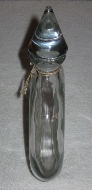 Vintage Guerlain Shalimar Perfume Bottle & Glass Stopper Cologne 16 OZ - 10 