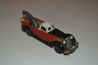 Vintage 1930’s Art Deco Air Flow Cast Iron Hubley Wrecker Toy Tow Truck